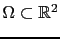 $ \Omega\subset \mathbb{R}^2$