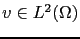 $ v\in L^2(\Omega)$