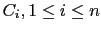 $ C_i, 1\le i\le n$
