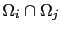 $ \Omega_i\cap\Omega_j$