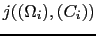 $ j((\Omega_i),(C_i))$
