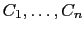 $ C_1,\dots,C_n$