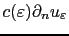 $ c(\varepsilon)\partial_n u_\varepsilon$
