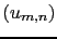 $ (u_{m,n})$