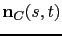 $ {\bf n}_C(s,t)$