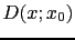$ D(x;x_0)$
