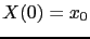 $ X(0) = x_0$