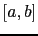 $ [a,b]$