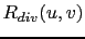 $\displaystyle R_{div}(u,v)$