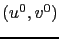 $ (u^0,v^0)$