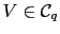 $ V\in\mathcal{C}_q$