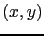 $ (x,y)$