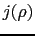 $ j(\rho)$