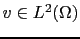 $ v\in L^2(\Omega)$