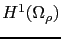 $ H^1(\Omega_\rho)$