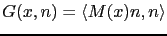 $ G(x,n)=\langle M(x)n,n\rangle$