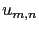 $ u_{m,n}$