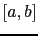 $ [a,b]$