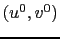 $ (u^0,v^0)$