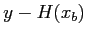 $ y-H(x_b)$