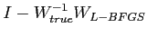 $\displaystyle I-W^{-1}_{true}W_{L-BFGS}$