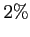 $ 2\%$