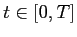 $ t \in [0,T]$