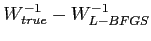 $ W^{-1}_{true}-W^{-1}_{L-BFGS}$