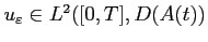 $ u_\varepsilon \in L^2([0,T],D(A(t))$