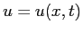 $ u=u(x,t)$
