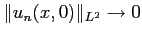$ \Vert u_n(x,0)\Vert _{L^2} \to 0$