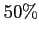 $ 50\%$