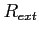 $ R_{ext}$