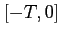 $ [-T,0]$