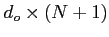 $ d_o\times (N+1)$
