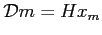 $ \mathcal{D}m=Hx_m$