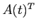 $ A(t)^T$