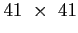 $ 41 \times 41$